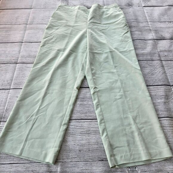 Alfred Dunner Women's Size 16P New with tags Green/Mint Stretch Pants RN19232 - Picture 2 of 11